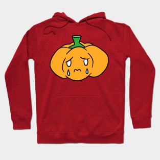 Sad Crying Orange Bell Pepper Hoodie